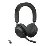Jabra Evolve2 75 Headset Trådlös Huvudband Kontor/callcenter Bluetooth Laddningsställ Svart - Bild 3