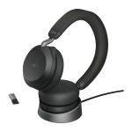 Jabra Evolve2 75 Headset Trådlös Huvudband Kontor/callcenter Bluetooth Laddningsställ Svart - Bild 4