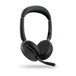 Jabra Evolve2 65 Flex Headset Kabel & Trådlös Huvudband Kontor/callcenter Bluetooth Svart