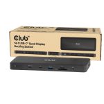 CLUB3D 14-1 USB-C Quad Display Docking Station Dockning USB4