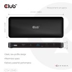 CLUB3D 14-1 USB-C Quad Display Docking Station Dockning USB4 - Bild 5