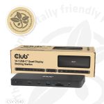 CLUB3D 14-1 USB-C Quad Display Docking Station Dockning USB4 - Bild 8