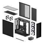 ARCTIC Xtender (Mirror Black) Midi Tower Svart - Bild 8