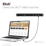 CLUB3D 14-1 USB-C Quad Display Docking Station Dockning USB4 - Bild 7